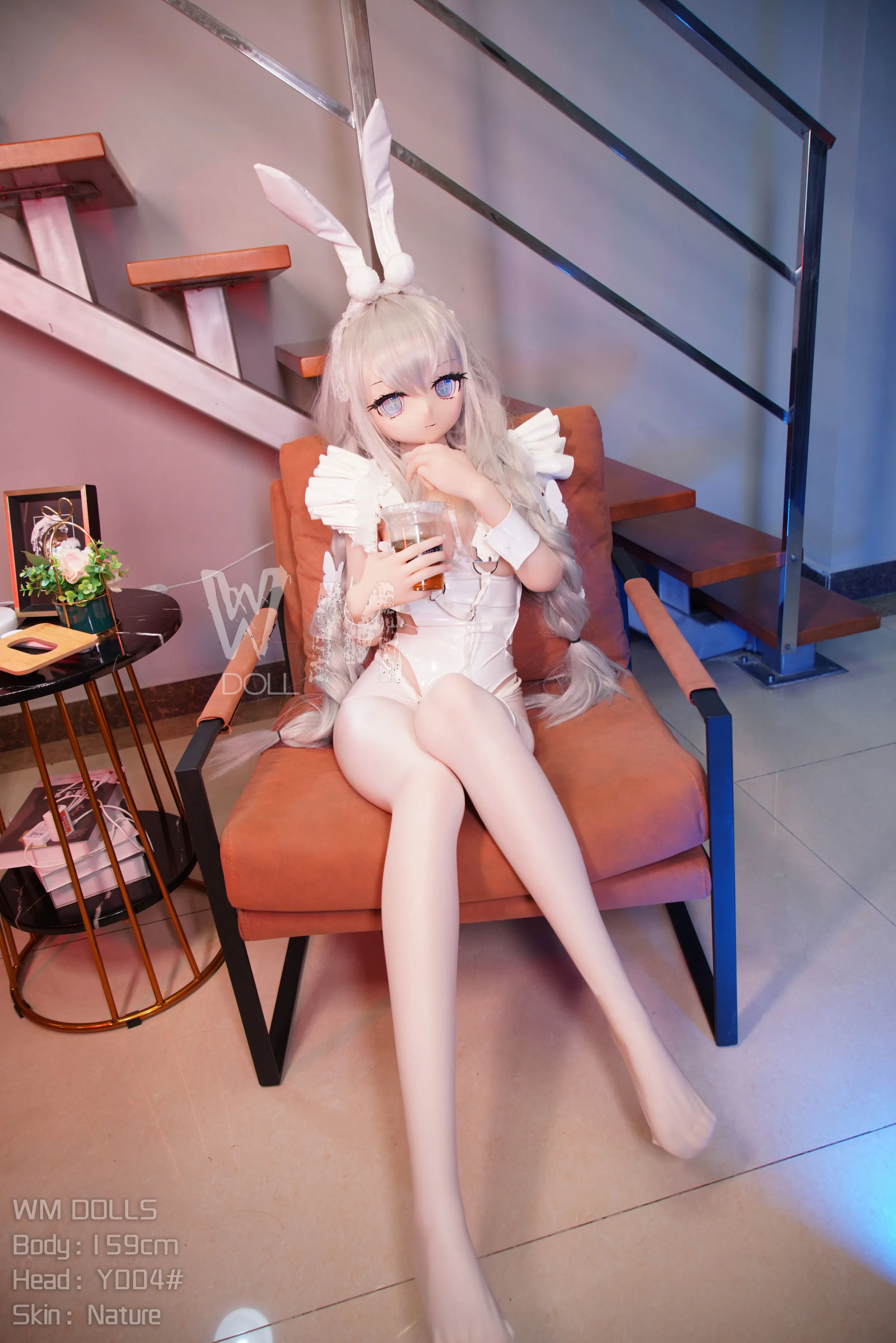 159cm (5ft3) คัพ H ตุ๊กตายางอนิเมะเสมือนจริง หัว PVC + ตัว S-TPE ตุ๊กตายาง หัว #Y004